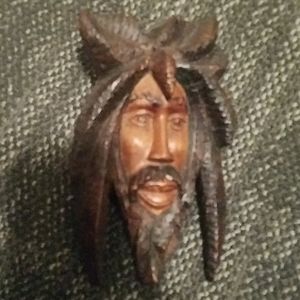 Jamaican hand carved Bob Marley